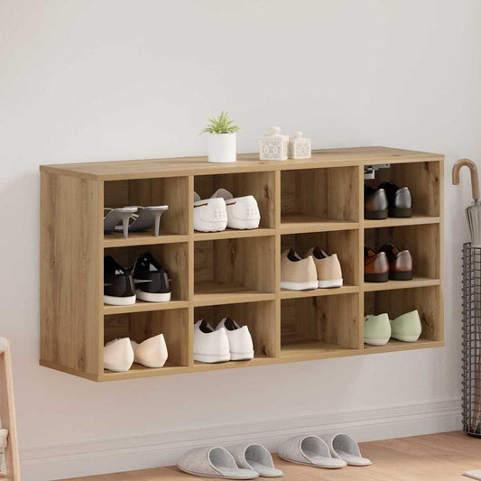 Shoe Cabinet with Shelf Artisan Oak 40.55 x 11.81 x 20.08 in