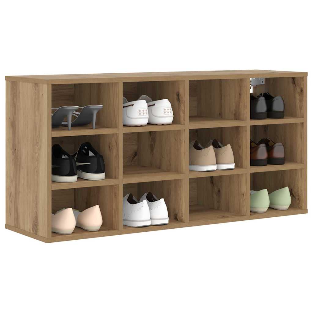 Shoe Cabinet with Shelf Artisan Oak 40.55 x 11.81 x 20.08 in