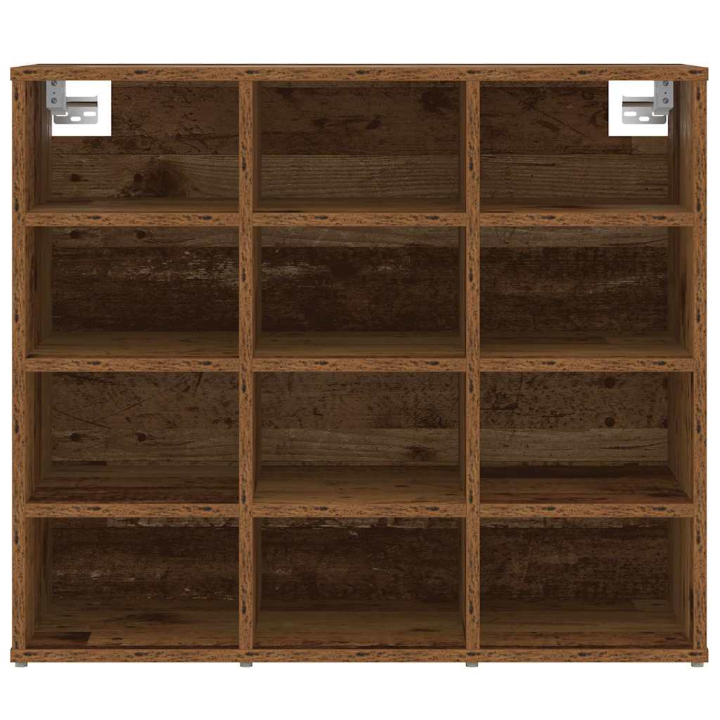 Shoe Cabinet Old Wood 30.51 x 11.81 x 26.38 in Engineered Wood