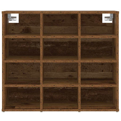 Shoe Cabinet Old Wood 30.51 x 11.81 x 26.38 in Engineered Wood