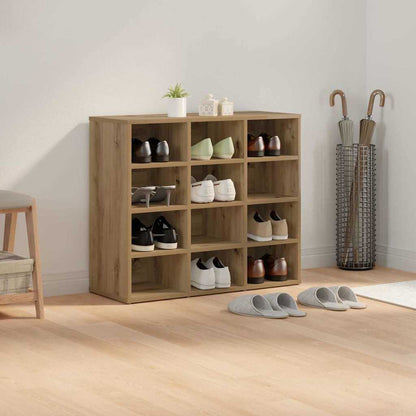 Shoe Cabinet with Shelf Artisan Oak 30.51 x 11.81 x 26.38 in