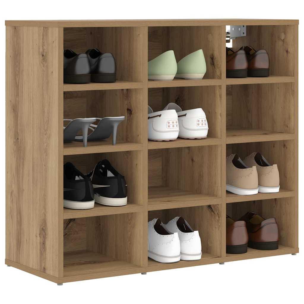 Shoe Cabinet with Shelf Artisan Oak 30.51 x 11.81 x 26.38 in