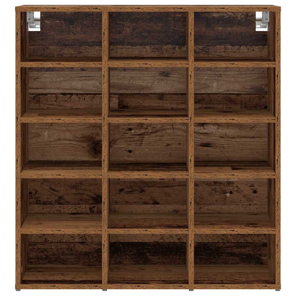 Shoe Cabinet Old Wood 30.51 x 11.81 x 32.87 in Engineered Wood