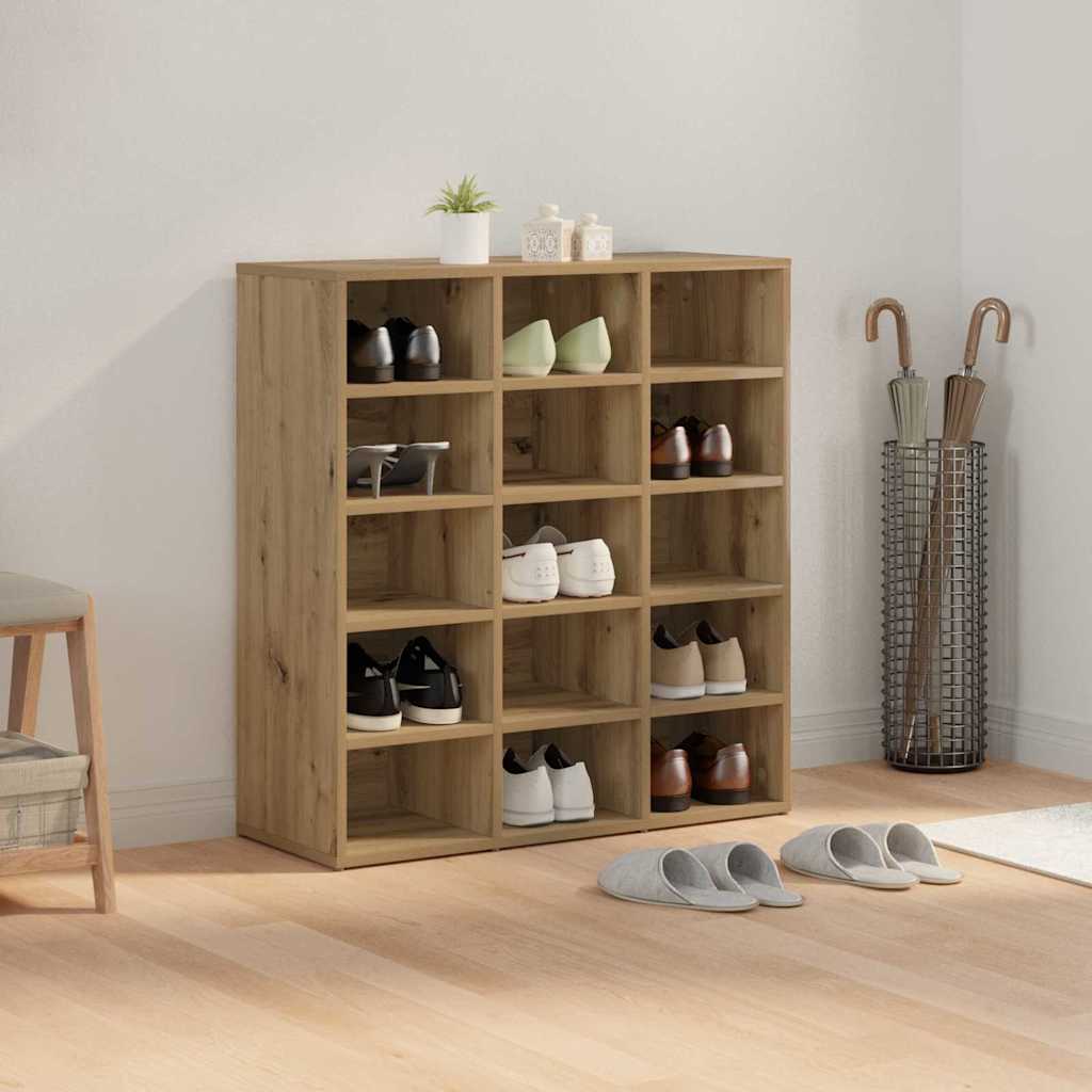Shoe Cabinet with Shelf Artisan Oak 30.51 x 11.81 x 32.87 in
