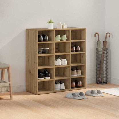 Shoe Cabinet with Shelf Artisan Oak 30.51 x 11.81 x 32.87 in