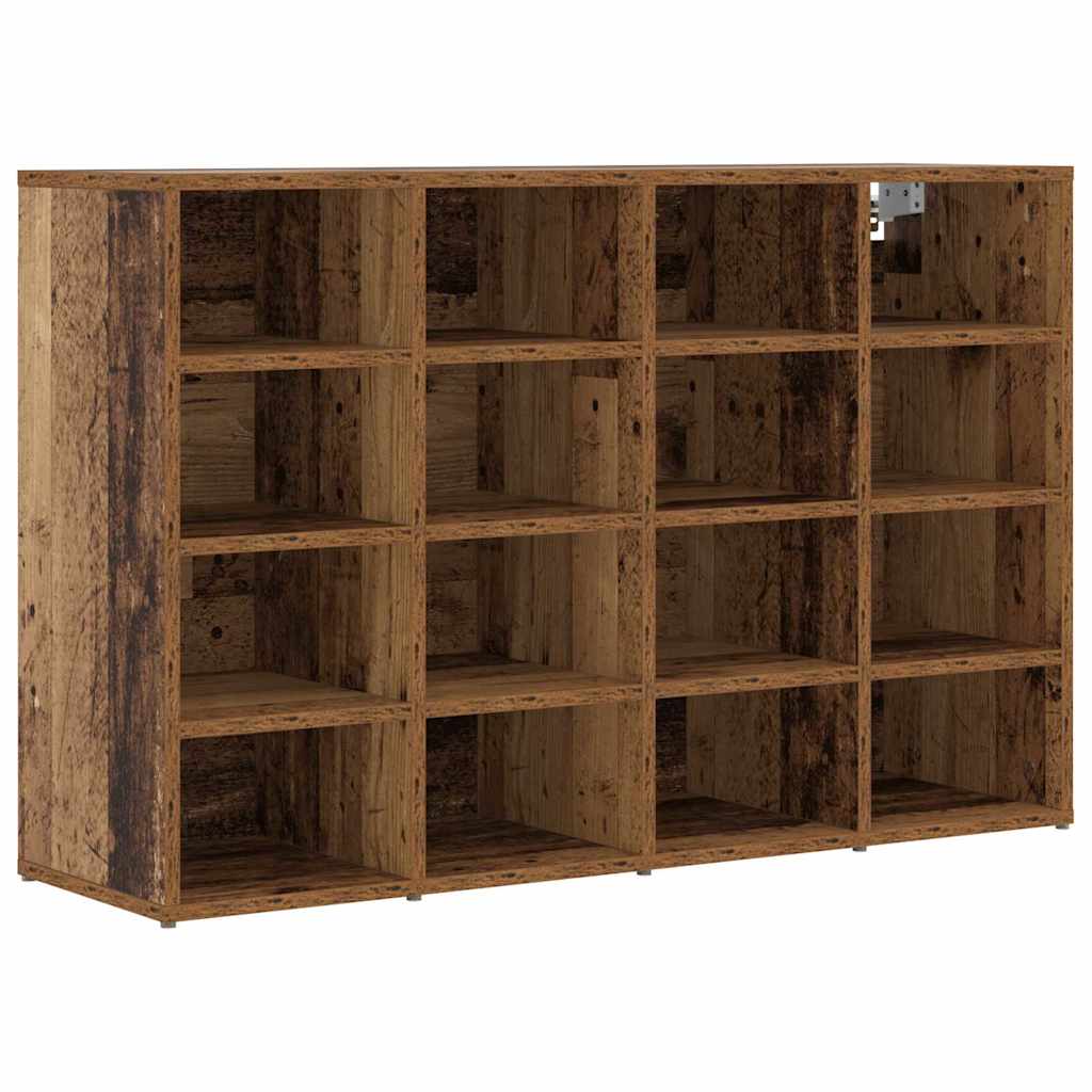Shoe Cabinet Old Wood 40.55 x 11.81 x 26.38 in Engineered Wood
