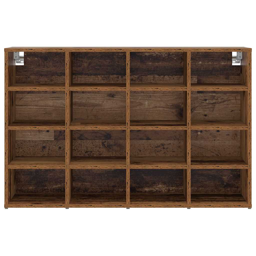 Shoe Cabinet Old Wood 40.55 x 11.81 x 26.38 in Engineered Wood