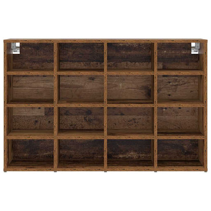Shoe Cabinet Old Wood 40.55 x 11.81 x 26.38 in Engineered Wood