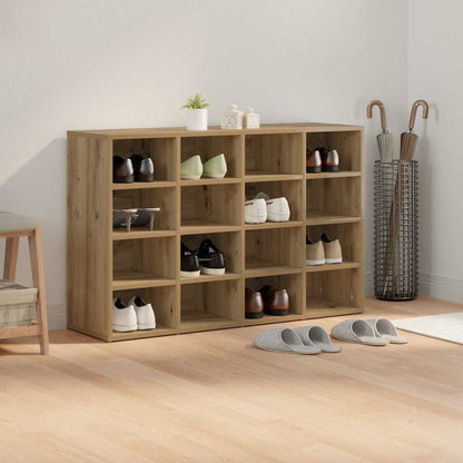 Shoe Cabinet with Shelf Artisan Oak 40.55 x 11.81 x 26.38 in