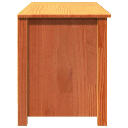 Shoe Bench Wax brown 110 x 38 x 45.5 cm Solid pine wood