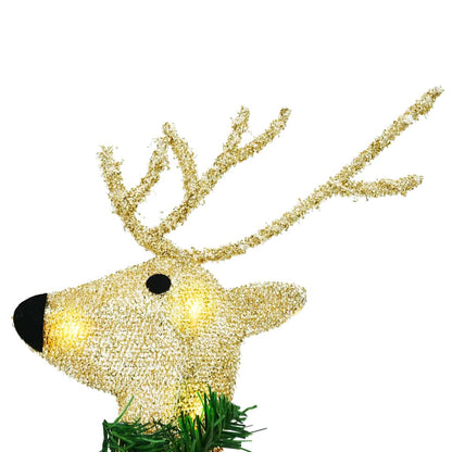 LED Reindeers 2 pcs Warm White fabric