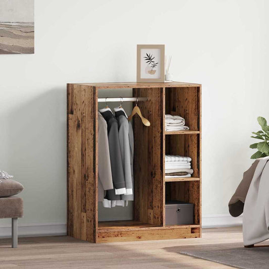 Wardrobe Old wood 30.3" x 18.9" x 40.2" Engineered wood