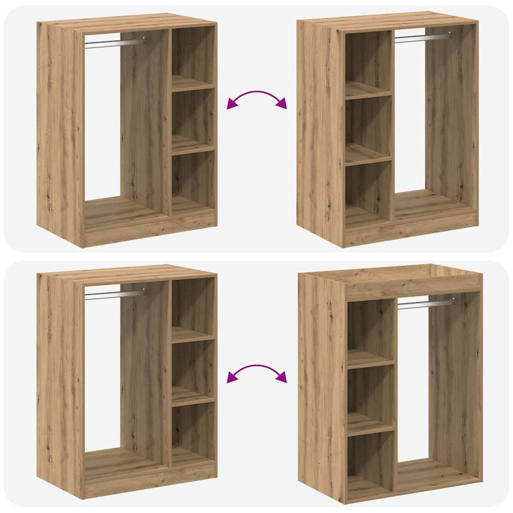 Wardrobe artisan oak 30.3" x 18.9" x 40.2" Engineered wood