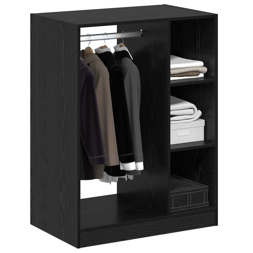 Wardrobe Black oak 30.3" x 18.9" x 40.2" Engineered wood