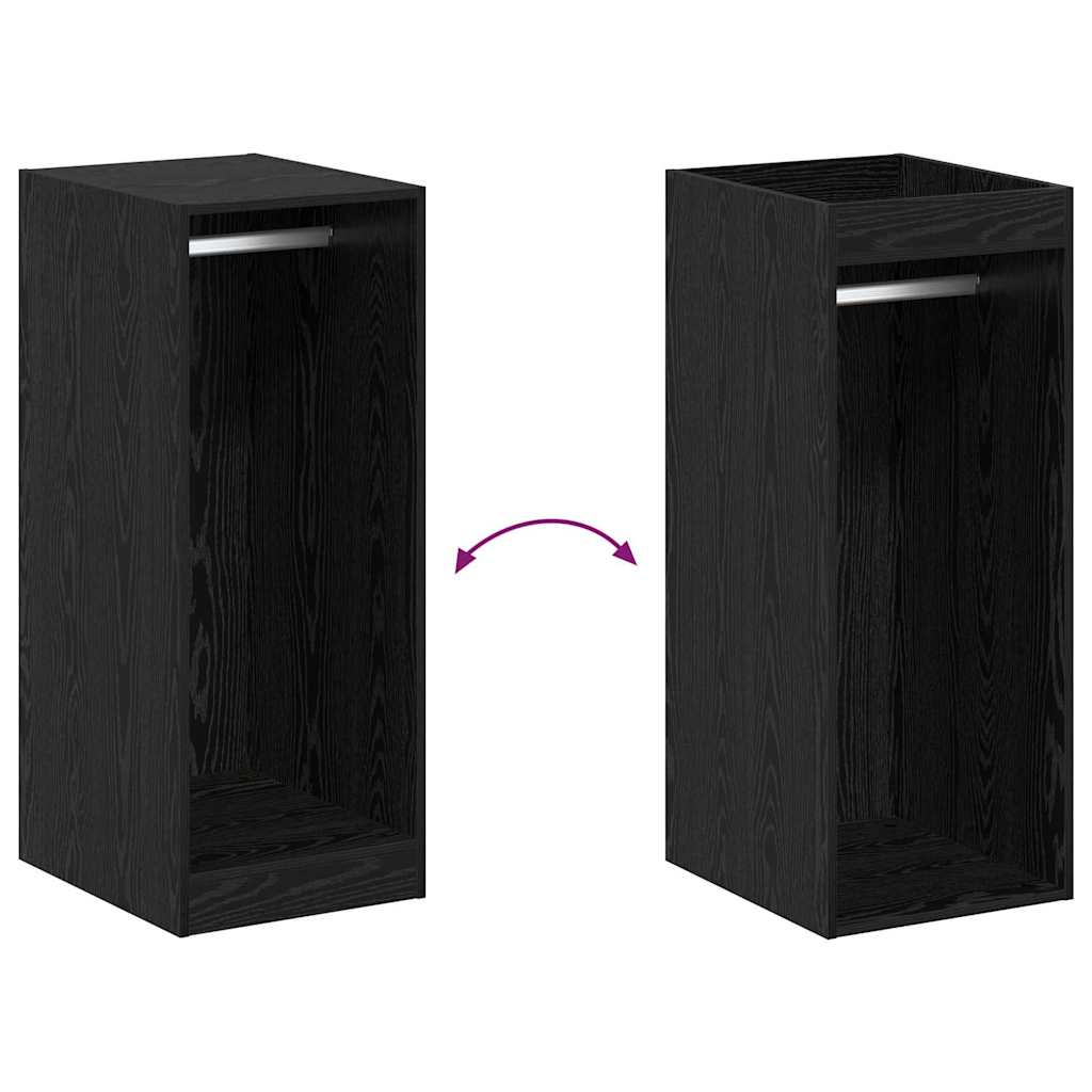 Wardrobe with Shelf Black oak 41 x 48 x 102 cm Engineered wood
