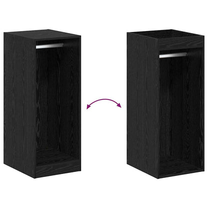 Wardrobe with Shelf Black oak 41 x 48 x 102 cm Engineered wood
