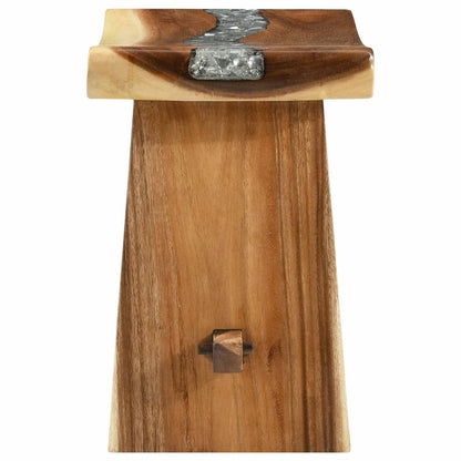 Shower Stool Natural 19.69 x 11.81 x 17.32 in Solid Suar Wood