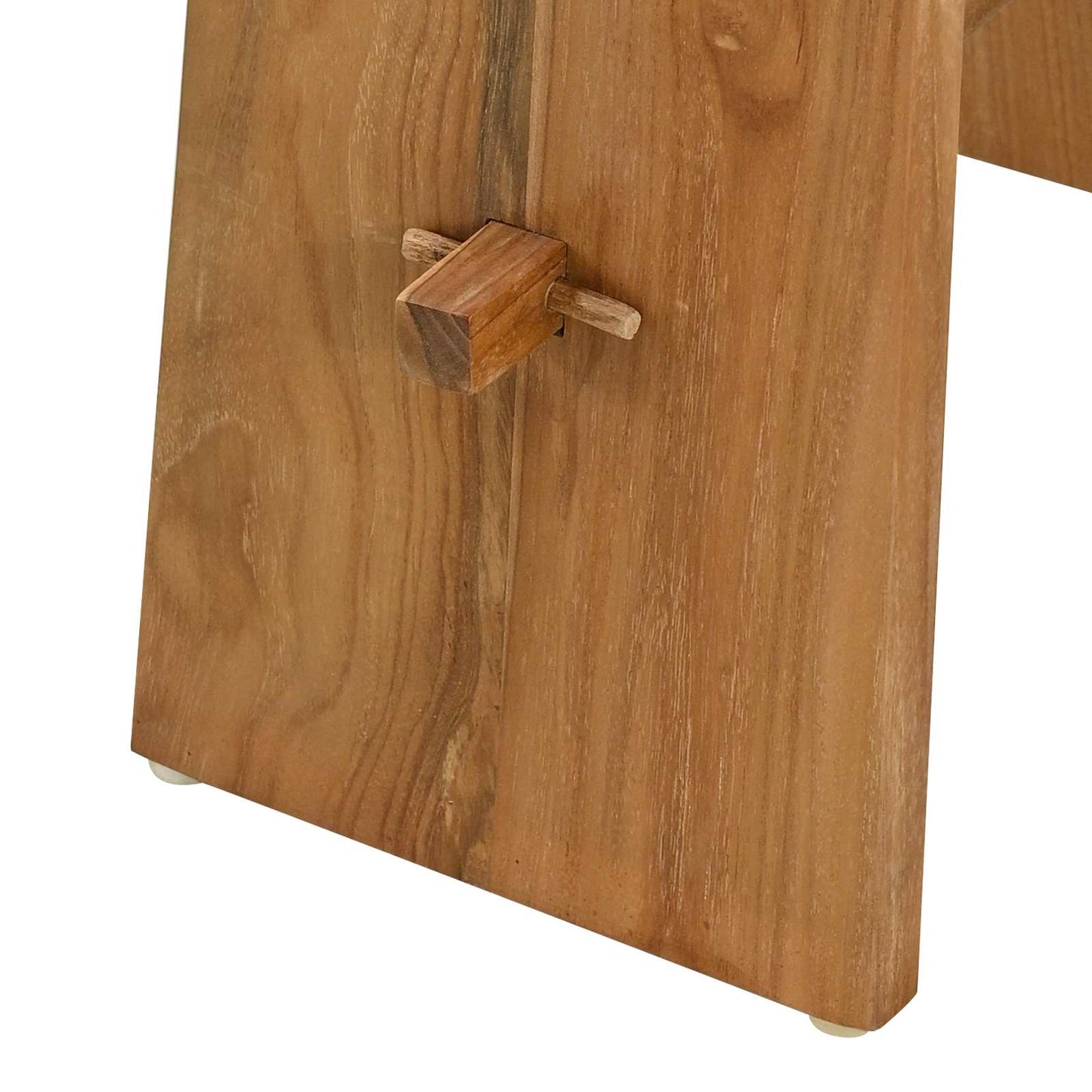 Bathroom Stool Brown 19.69 x 11.61 x 19.88 in Solid Teak Wood
