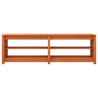Shoe Bench Wax brown 160 x 36.5 x 50 cm Solid pine wood