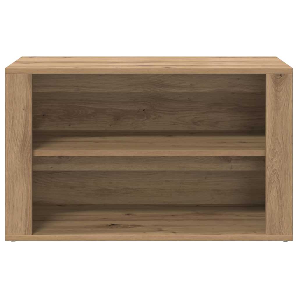 Shoe Rack artisan oak 75 x 35 x 45 cm Engineered wood