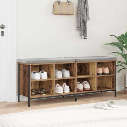 Shoe Cabinet with Shelf Old Wood 51.57 x 13.78 x 19.69 in