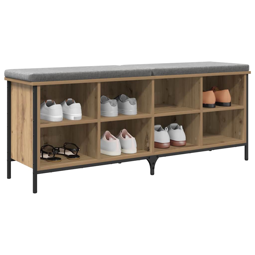 Shoe Cabinet with Shelf Artisan Oak 51.57 x 13.78 x 19.69 in