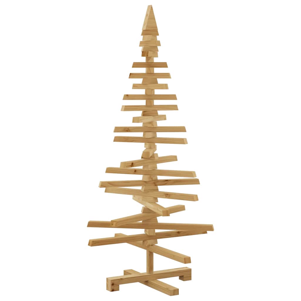 Wooden Christmas Tree with Stand Brown 47.2" Solid pine wood