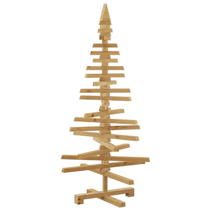 Wooden Christmas Tree with Stand Brown 47.2" Solid pine wood