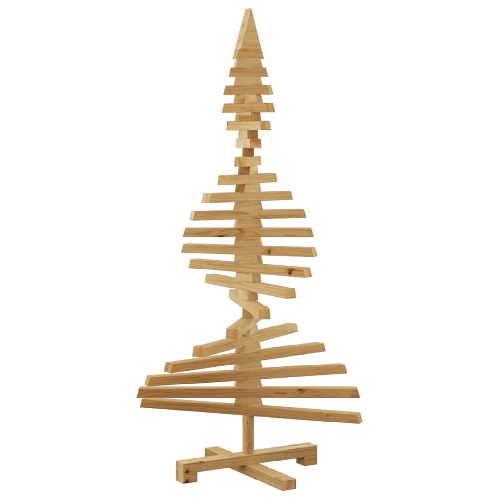 Wooden Christmas Tree with Stand Brown 47.2" Solid pine wood