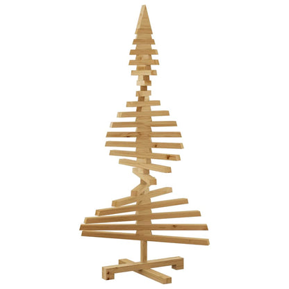 Wooden Christmas Tree with Stand Brown 47.2" Solid pine wood