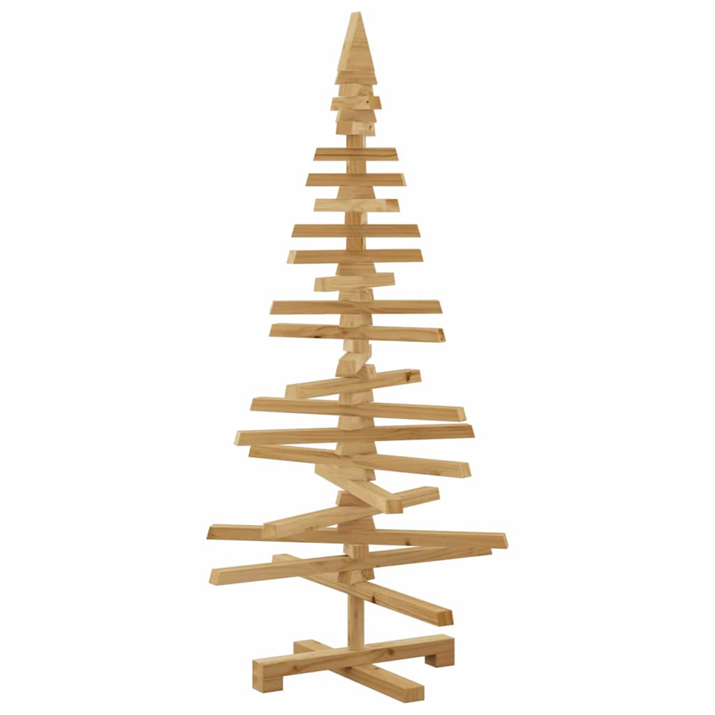 Wooden Christmas Tree with Stand Brown 47.2" Solid pine wood