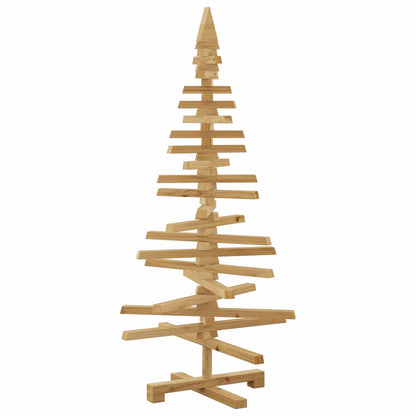 Wooden Christmas Tree with Stand Brown 47.2" Solid pine wood