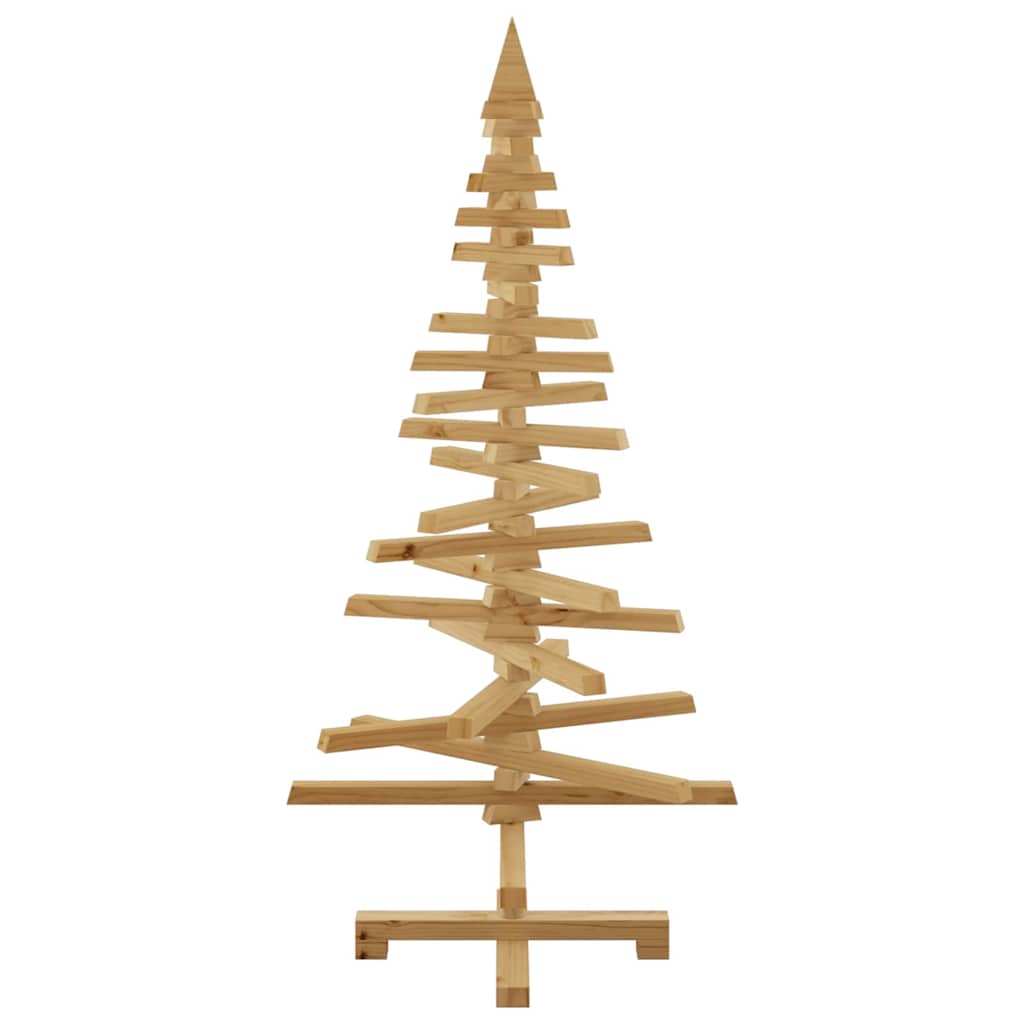 Wooden Christmas Tree with Stand Brown 47.2" Solid pine wood