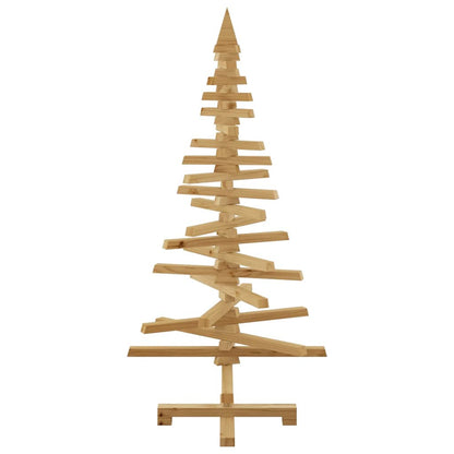 Wooden Christmas Tree with Stand Brown 47.2" Solid pine wood