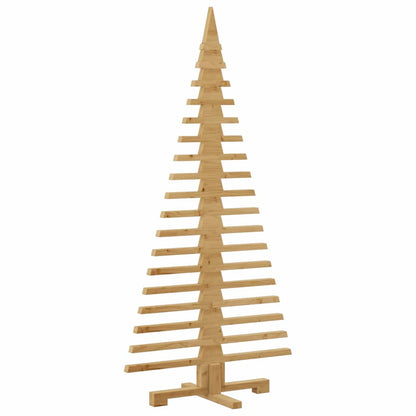 Wooden Christmas Tree with Stand Brown 59.1" Solid pine wood