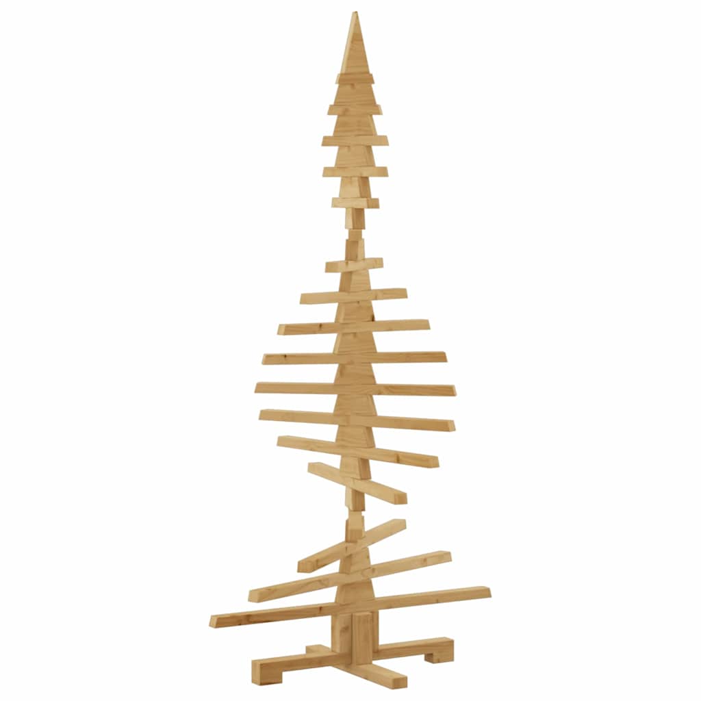 Wooden Christmas Tree with Stand Brown 59.1" Solid pine wood