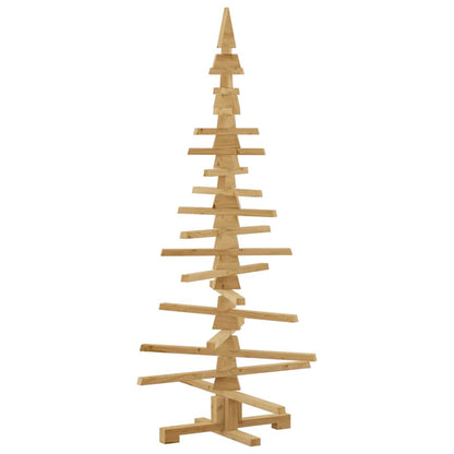 Wooden Christmas Tree with Stand Brown 59.1" Solid pine wood