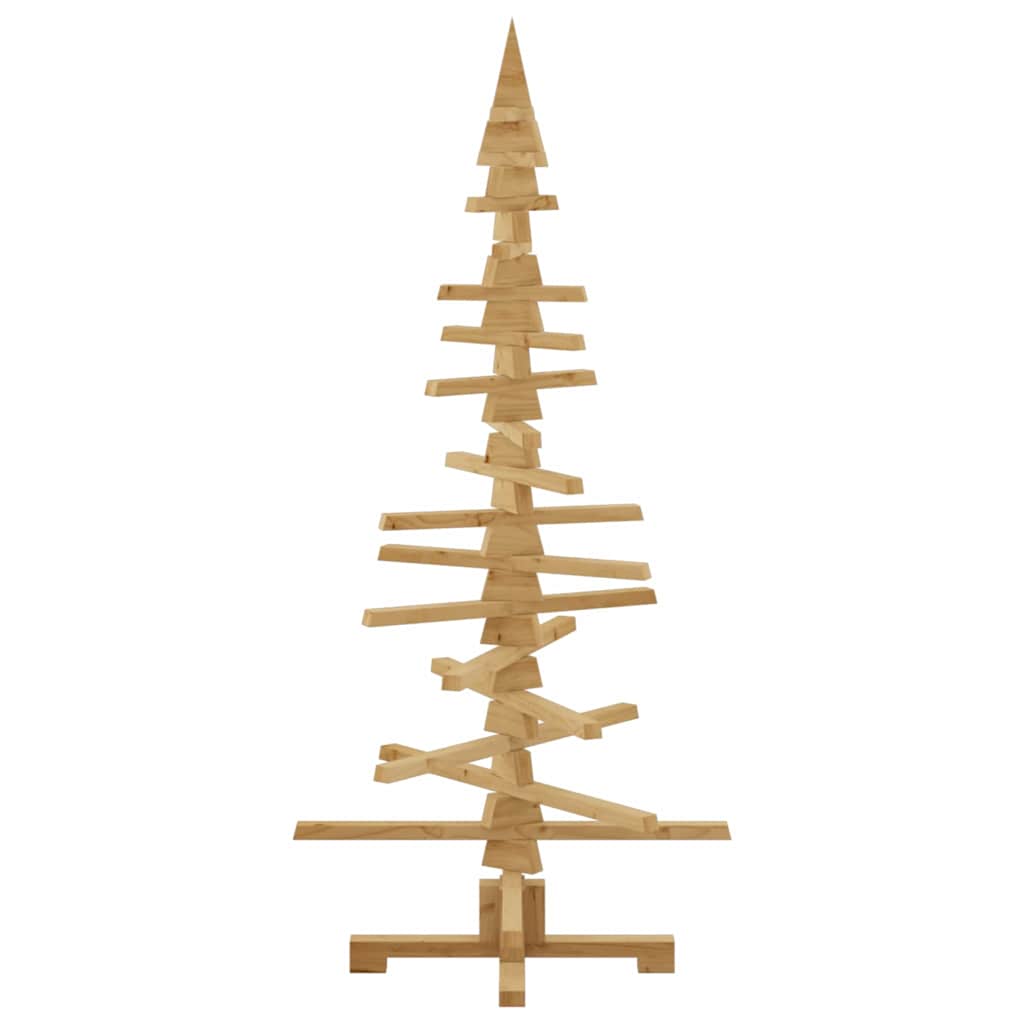 Wooden Christmas Tree with Stand Brown 59.1" Solid pine wood