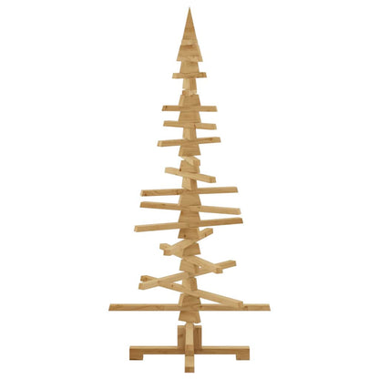 Wooden Christmas Tree with Stand Brown 59.1" Solid pine wood