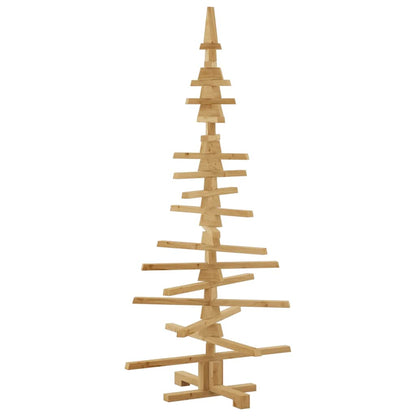 Wooden Christmas Tree with Stand Brown 59.1" Solid pine wood