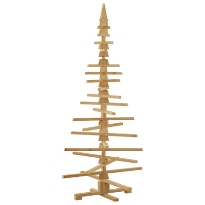 Wooden Christmas Tree with Stand Brown 70.9" Solid pine wood