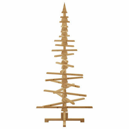 Wooden Christmas Tree with Stand Brown 70.9" Solid pine wood