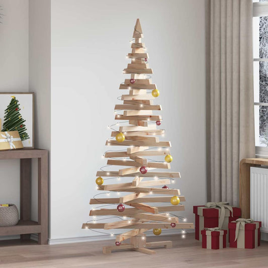 Christmas Trees with Stand Natural 70.9" Solid pine wood