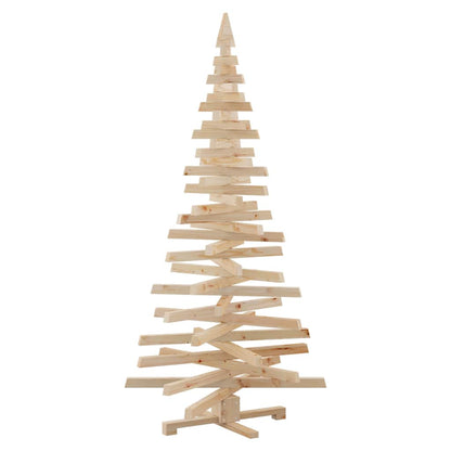 Christmas Trees with Stand Natural 70.9" Solid pine wood