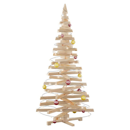 Christmas Trees with Stand Natural 70.9" Solid pine wood