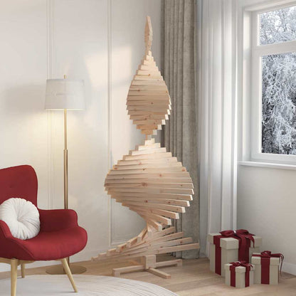 Christmas Trees with Stand Natural 82.7" Solid pine wood