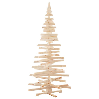 Christmas Trees with Stand Natural 82.7" Solid pine wood