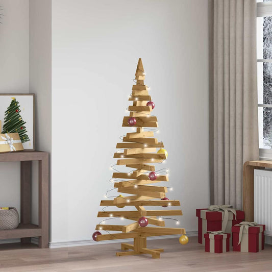 Christmas Trees with Stand Brown 59.1" Solid pine wood