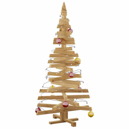 Christmas Trees with Stand Brown 59.1" Solid pine wood
