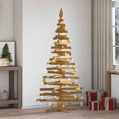 Christmas Trees with Stand Brown 70.9" Solid pine wood